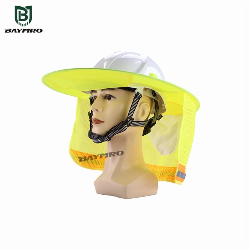 HEP201 Hard Hat Visors with Neck Shades